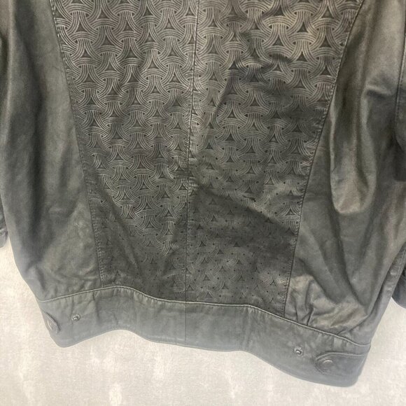 Vintage 80s 90s Gino di Giorgio Comit Leather Bomber Jacket Mens Medium Retro - Picture 15 of 16